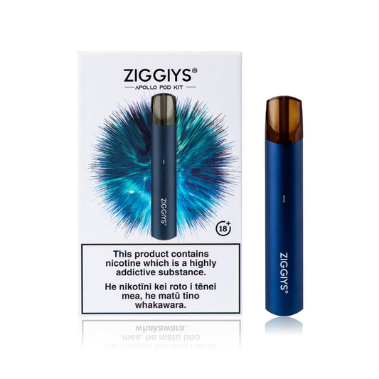 Ziggiys Apollo Pod System - Blue Carton of 10